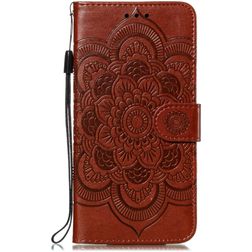 Mobigear Mandala iPhone 11 Pro Max Hülle Klapphülle Geldbörse - Braun