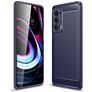 Mobigear Brushed Slim Motorola Edge (2021) Hülle Flexibles TPU Backcover - Marineblau