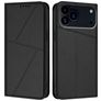 Mobigear Frosted Flip iPhone 17 Pro Max Hülle Klapphülle Geldbörse - Schwarz