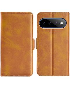 Mobigear Slim Magnet Google Pixel 11 Pro XL Hülle Klapphülle Geldbörse - Cognac