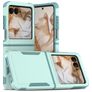 Mobigear Heavy Armor Motorola Razr 50 Hülle Hardcase Backcover Stoßfest - Grün