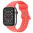 Mobigear Sport Dual Silikon Apple Watch Armband Drückerschließe - 49/46/45/44 mm - Koralle