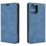 Mobigear Retro Slim iPhone 12 Hülle Klapphülle Geldbörse - Blau