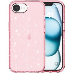 Mobigear Crystal Glitter iPhone 16e Hülle Hardcase Backcover - Pink