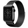 Mobigear Style Loop Milanaise Apple Watch Armband Magnetverschluss - 49/46/45/44 mm - Schwarz