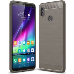 Mobigear Brushed Slim HONOR Note 10 Hülle Flexibles TPU Backcover - Grau