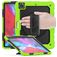Mobigear SureGrip Xtreme iPad Air 13 Zoll (2026) Hülle Kunststoff,Silikon Backcover + Stifthalter + Schulterträger + Ständer - Grün