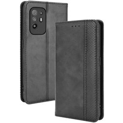 Mobigear Sensation OPPO A94 5G Hülle Klapphülle Geldbörse - Schwarz