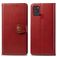 Mobigear Snap Button Samsung Galaxy A21s Hülle Klapphülle Geldbörse - Rot