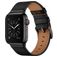 Mobigear Firenze Leder Apple Watch Armband Dornschließe - 49/46/45/44 mm - Schwarz