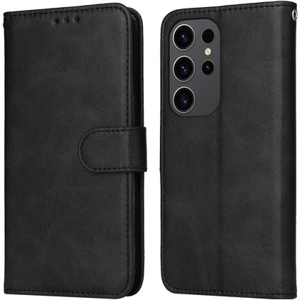 Mobigear Wallet Samsung Galaxy S24 Ultra Hülle Klapphülle Geldbörse - Schwarz