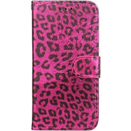 Mobigear Leopard iPhone XS Hülle Klapphülle Geldbörse - Pink Mobigear Leopard iPhone XS Hülle Klapphülle Geldbörse - Pink