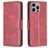 Mobigear Excellent iPhone 15 Pro Max Hülle Klapphülle Geldbörse - Rot