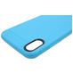 Mobigear Grip iPhone XS Hülle Flexibles TPU Backcover mit Ständer - Blau