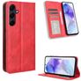 Mobigear Sensation Samsung Galaxy A35 Hülle Klapphülle Geldbörse - Rot