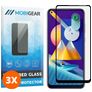 Mobigear Premium Samsung Galaxy M11 Panzerglas Gehärtetes Glas Displayschutz - Hüllenfreundlich - Schwarz (3er Pack)