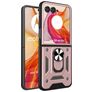 Mobigear Armor Ring Motorola Razr 50 Ultra Hülle Hardcase Backcover Stoßfest mit Ringhalter - Roségold