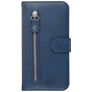 Mobigear Zipper Samsung Galaxy S20 Hülle Klapphülle Geldbörse - Blau