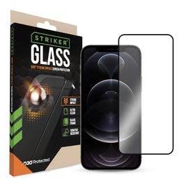 Striker Xtreme Impact iPhone 12 Panzerglas Gehärtetes Glas Displayschutz - Hüllenfreundlich