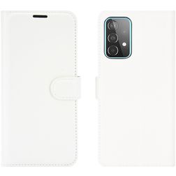 Mobigear Classic Samsung Galaxy A52 Hülle Klapphülle Geldbörse - Weiß