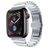 Mobigear Madrid Edelstahl Apple Watch Armband Faltschließe - 42/41/40/38 mm - Silber