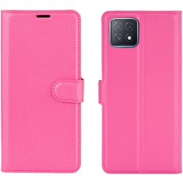 Mobigear Classic OPPO A73 5G Hülle Klapphülle Geldbörse - Magenta