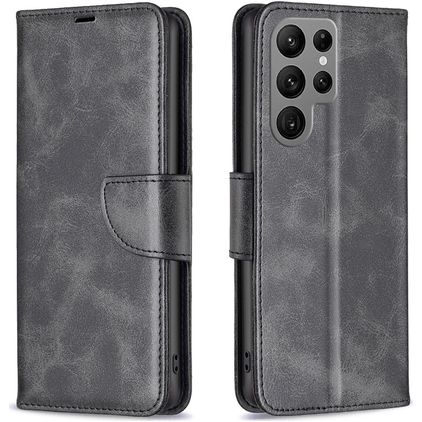 Mobigear Excellent Samsung Galaxy S25 Ultra Hülle Klapphülle Geldbörse - Schwarz