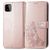 Mobigear Clover Samsung Galaxy A22 5G Hülle Klapphülle Geldbörse - Roségold