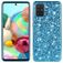 Mobigear Glitter Samsung Galaxy A71 Hülle Hardcase Backcover - Blau