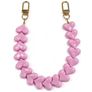 Mobigear Kunststoff Heart Verstellbare Universal-Handykette - Blush Pink
