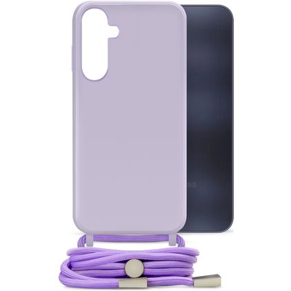 Mobilize Lanyard Gelly Samsung Galaxy A25 Flexibles TPU Handykette - Pastel Purple