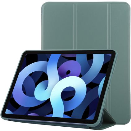Mobigear Tri-Fold Gel iPad Air 4 (2020) Hülle TPU,Kunstleder Klapphülle - Grün