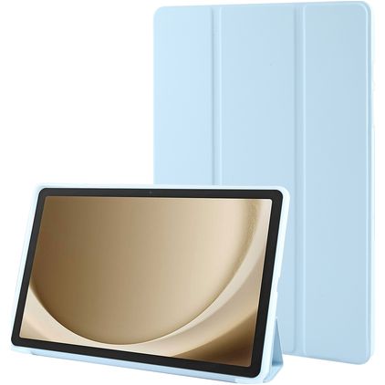 Mobigear Tri-Fold Gel Samsung Galaxy Tab A9 Plus (2023) Hülle TPU,Kunstleder Klapphülle - Blau