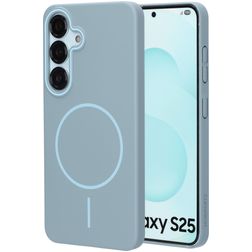 Mobiparts Slim Line Samsung Galaxy S25 MagSafe Hardcase Backcover - Sage Green