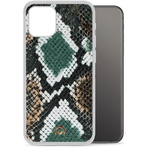Mobilize Magnet Gelly iPhone 12 Mini Hülle Flexibles TPU Backcover Stoßfest - Green Snake