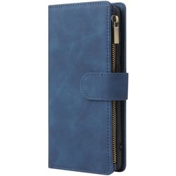 Mobigear Zipper Samsung Galaxy A71 Klapphülle Portemonnaie - Blau