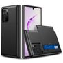 Mobigear Card Samsung Galaxy Note 20 Ultra Hülle Hardcase Backcover Stoßfest mit Kartenhalter - Schwarz