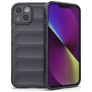 Mobigear Bumpy iPhone 14 Hülle Flexibles TPU Backcover - Charcoal
