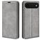 Mobigear Retro Slim iPhone Air Hülle Klapphülle Geldbörse - Grau