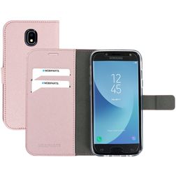 Mobiparts Saffiano Wallet Samsung Galaxy J5 (2017) Hülle Klapphülle Geldbörse - Pink