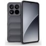 Mobigear Bumpy Xiaomi 15 Pro Hülle Flexibles TPU Backcover - Grau