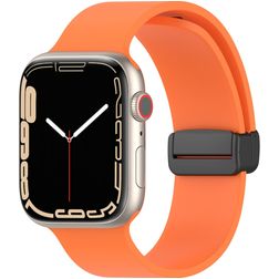 Mobigear Sport Mag Silikon Apple Watch Armband Magnetverschluss - 42/41/40/38 mm - Orange