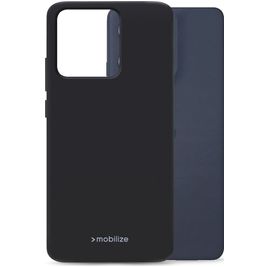 Mobilize Rubber Gelly Motorola Moto G86 Power Hülle Flexibles TPU Backcover - Schwarz