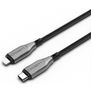 Cygnett Armoured Braided USB-C auf Apple Lightning Kabel 1 Meter - Schwarz
