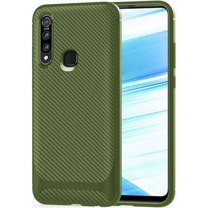 Mobigear Racing OPPO A31 Hülle Flexibles TPU Backcover - Grün
