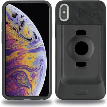 Tigra FitClic Neo Case iPhone XS Max Hülle Hardcase Backcover Stoßfest - Schwarz