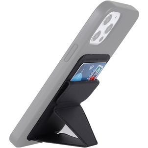 Mobigear Folding Snap-On Kartenetui - 3 Karten - MagSafe Kompatibel - Schwarz
