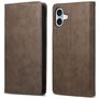 Mobigear Wallet iPhone 16 Plus Hülle Klapphülle Geldbörse - Braun