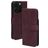Mobiparts Classic Wallet MagSafe iPhone 16 Pro MagSafe Hülle Klapphülle Geldbörse - Velvet Red