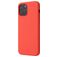 Mobigear Rubber Touch iPhone 12 Mini Silikon Hülle Backcover - Coral
